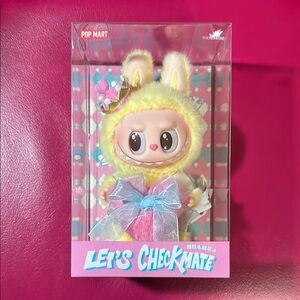 Pop Mart Let's Checkmate labubu hanging card